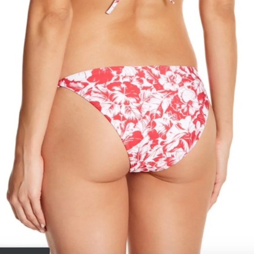 NEW $95 Onia Kate String‎ Tie Floral Bikini Bottoms in Hibiscus [ SZ Large ]